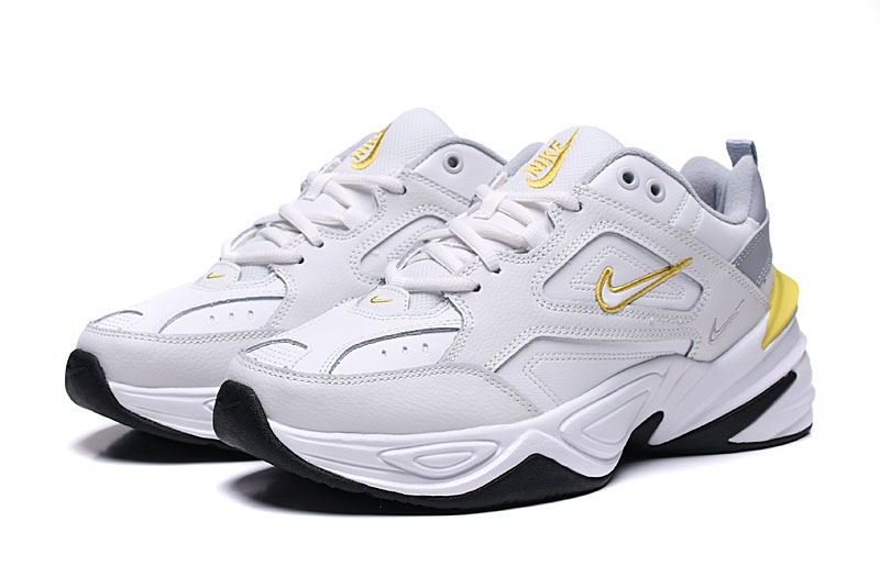 Classic Nike M2K Tekno White Yellow Shoes